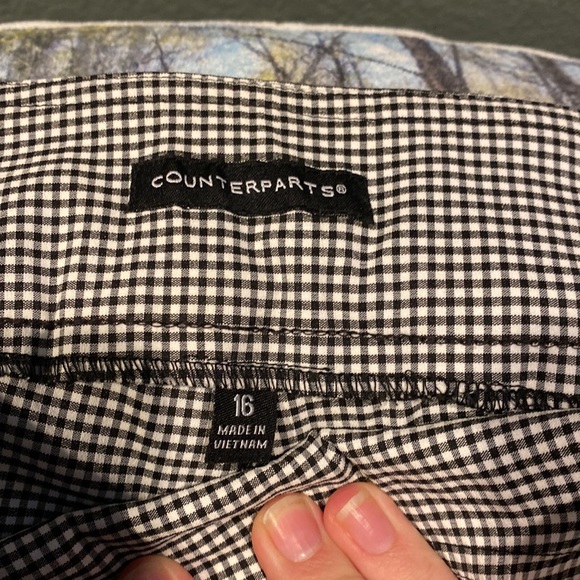 Counterparts gingham ankle Jeggings sz 16 - Picture 2 of 3